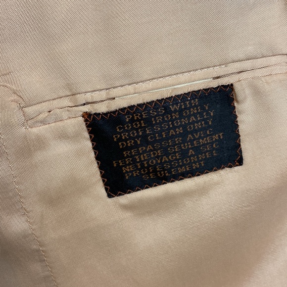 VINTAGE DAKS Elbow pad wool/silk blend Blazer Jacket - Picture 11 of 13